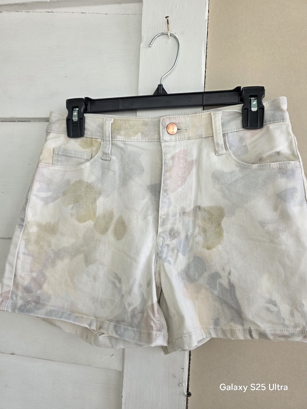 Universal Thread Pastel Watercolor Denim Shorts